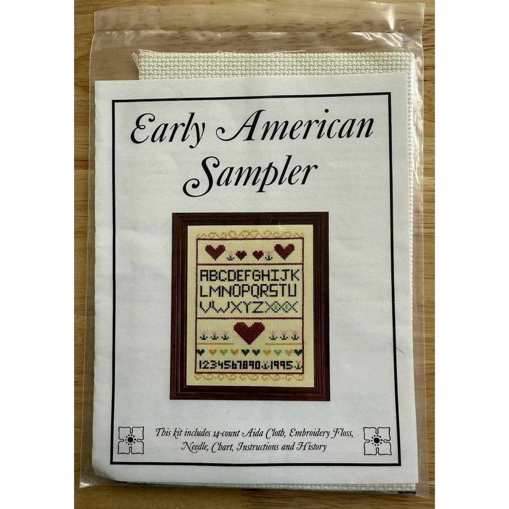 Historical Folk Toys EARLY AMERICAN SAMPLER Cross Stitch Kit‎